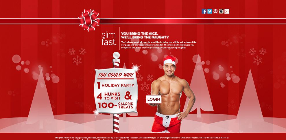 Slimfasts Sexy Santa Sweepstakes 2668