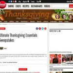 Food Network Ultimate Thanksgiving Essentials Sweepstakes