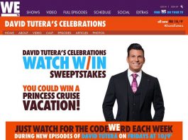 WEtv David Tutera CELEbrations Watch And Win Sweepstakes