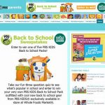 PBS KIDS Back to School Sweepstakes