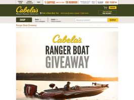 Cabela's Ranger Boat Giveaway