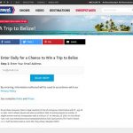 Travel Channel Belize 2016 Sweepstakes