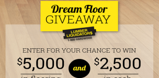 Lumber Liquidators Dream Floor Giveaway 2017 (DIYNetwork.com/DreamFloor)