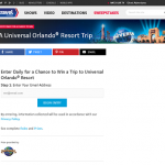 Travel Channel Universal Orlando 2016 Sweepstakes