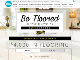 HGTV.com/BeFlooredSweepstakes HGTV Be Floored by Your Renovation Sweepstakes