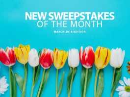 New Online Sweepstakes (March 2018)