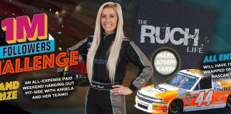 NASCAR Angela Ruch One Million Followers Challenge