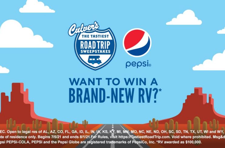 Tastiest Road Trip at Culver's Sweepstakes 2021